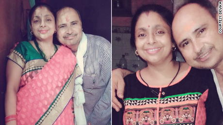 Devika&#39;s parents, who both passed away during India&#39;s second wave of Covid-19. 