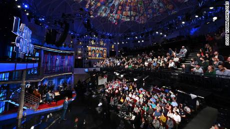 Stephen Colbert in front of an audience. Photo: Scott Kowalchyk/CBS ©2021 CBS Broadcasting Inc. All Rights Reserved.