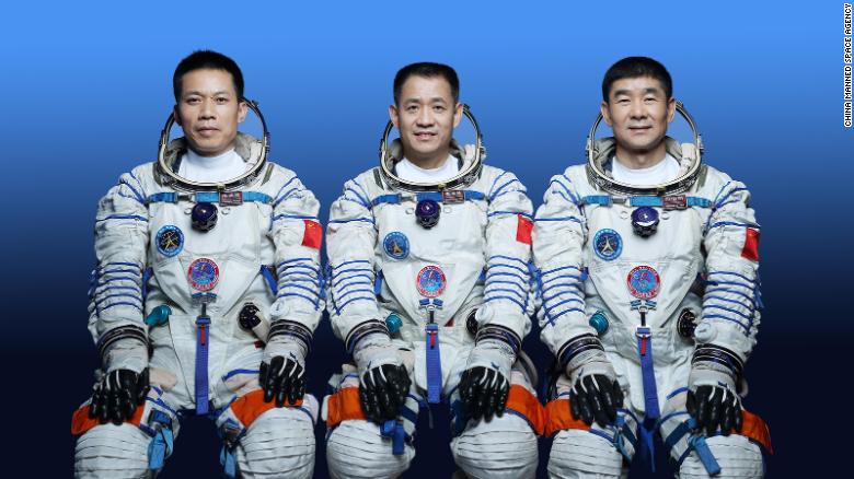 China dispatches first crew to new Tiangong space station