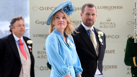 File photo of Peter and Autumn Phillips at Royal Ascot in 2019