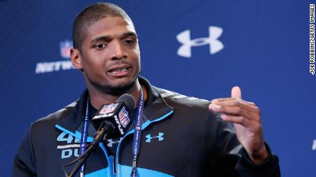 Michael Sam never played in the NFL after he was drafted by the St. Louis Rams. 