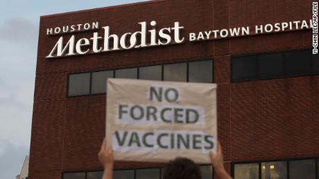 153 Houston Methodist employees resign or are fired after refusing to get Covid-19 vaccine, official says