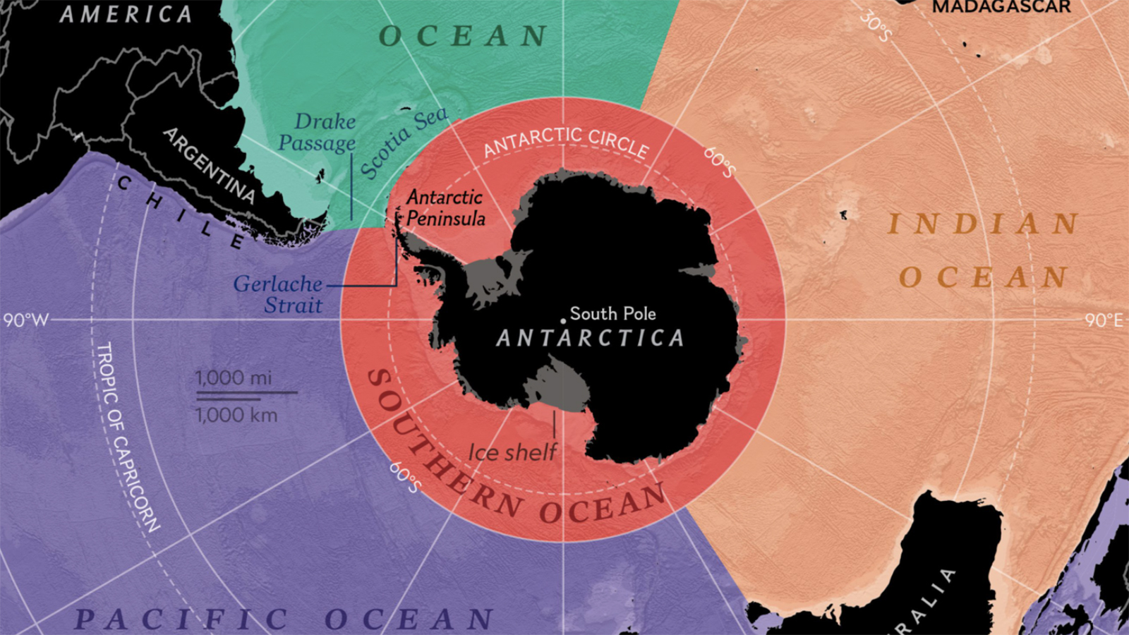 southern ocean world map