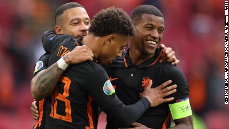 Georginio Wijnaldum has been in fine form for the Netherlands. 