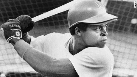 Glenn Burke, pictured here in 1977, was lauded for his talent on the field but privately criticized for his sexuality, author Andrew Maraniss writes. 
