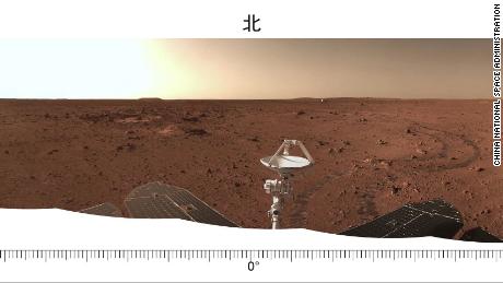The rover drove onto the surface in May.