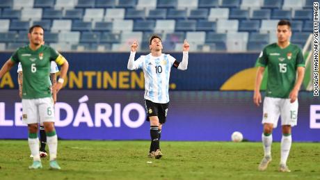 Messi is also Argentina&#39;s record scorer.
