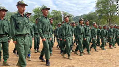 Inside the Myanmar mountain camp where rebels train to fight for freedom from the junta
