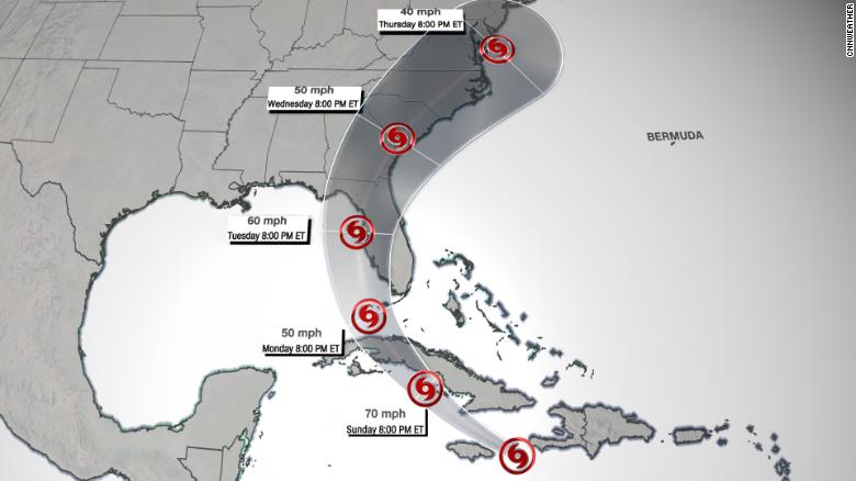 Tropical Storm Elsa weakens and slows, but a tropical storm watch is in effect for South Florida