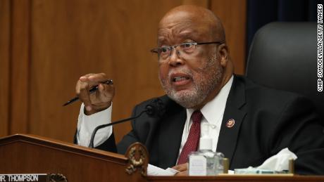 House Homeland Security Committee Chairman Bennie Thompson is seen at a hearing in September.