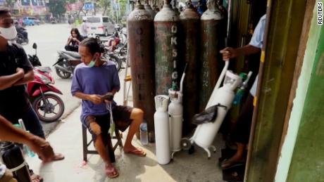 Indonesia grapples with oxygen crisis amid record Covid cases
