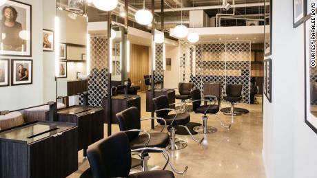 Everything from the salon&#39;s chairs to shampoo bottles have been optimized to be as efficient as possible.