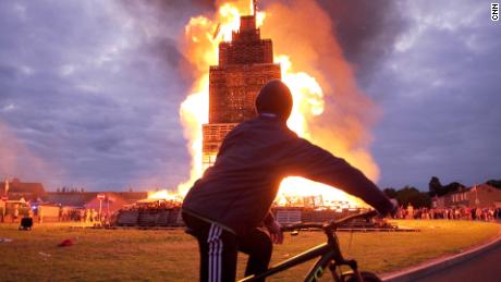 Bonfire tradition continues amid post-Brexit tensions