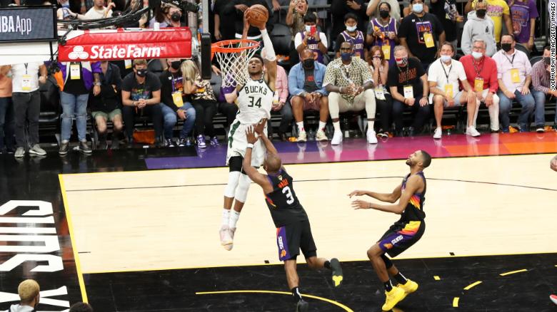 NBA Finals: Bucks rally past Suns, take 3-2 lead
