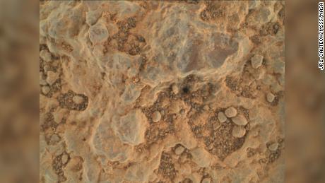 The history of Mars can be told by the minerals and chemicals trapped within rocks on its surface, like this one, nicknamed &quot;Foux,&quot; imaged by Perseverance on July 11. 