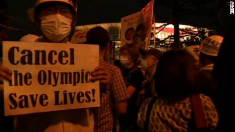 See protesters outside Olympics opening ceremony 