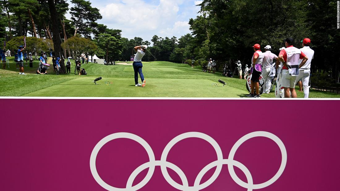 US golfer Xander Schauffele hits a tee shot during the third round on Saturday, July 31. &lt;a href=&quot;https://www.cnn.com/world/live-news/tokyo-2020-olympics-08-01-21-spt/h_59d1594d965ff40e9283eb85afbefd2c&quot; target=&quot;_blank&quot;&gt;He went on to win gold,&lt;/a&gt; holding off Slovakia&#39;s Rory Sabbatini by one stroke.