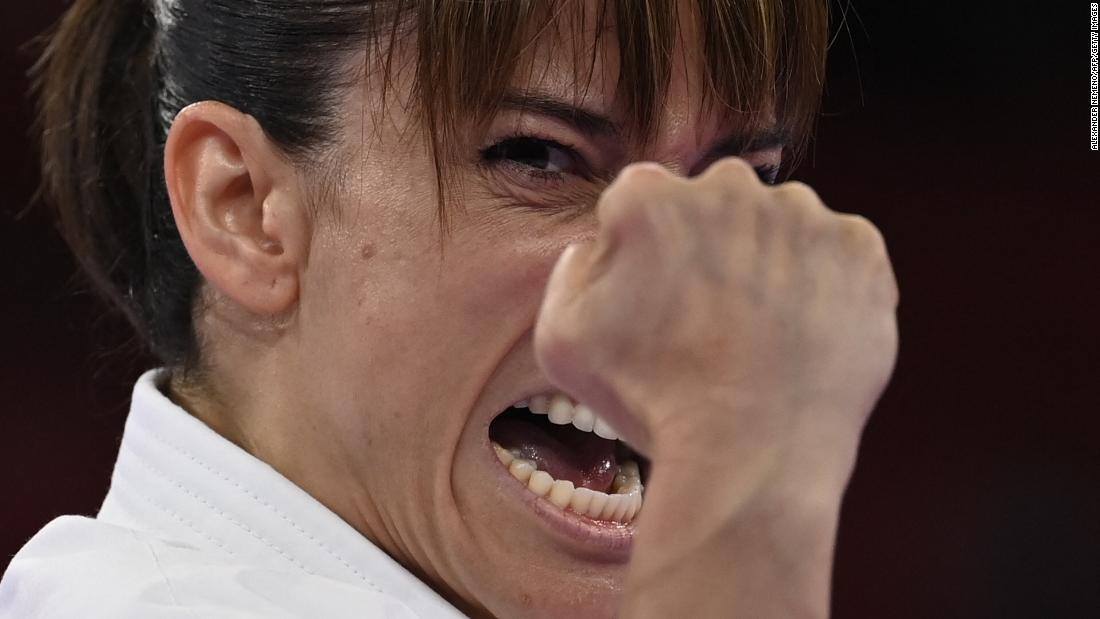 Spain&#39;s Sandra Sánchez &lt;a href=&quot;https://www.cnn.com/world/live-news/tokyo-2020-olympics-08-05-21-spt/h_99e39c091abd8b5e3f489dffdd59da42&quot; target=&quot;_blank&quot;&gt;won gold in karate&#39;s kata event&lt;/a&gt; on August 5.  