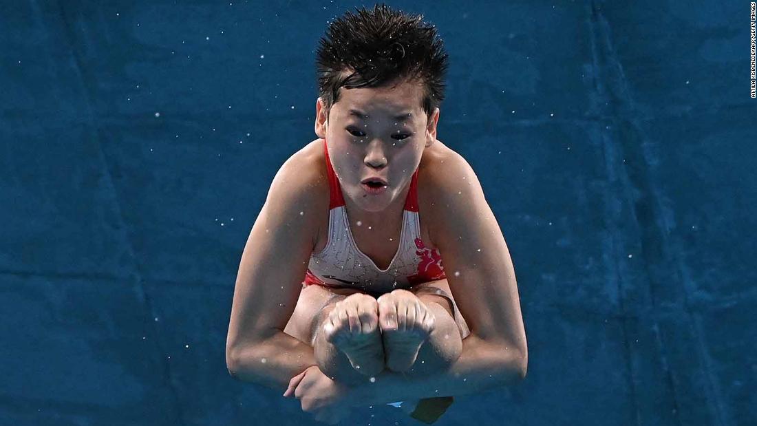 Chinese diver Quan Hongchan competes in the 10-meter platform final on Thursday, August 5. The 14-year-old is the second-youngest female ever &lt;a href=&quot;https://www.cnn.com/world/live-news/tokyo-2020-olympics-08-05-21-spt/h_c25efb2c4e36e8ba76624d8c60fa3ab0&quot; target=&quot;_blank&quot;&gt;to win gold &lt;/a&gt;in the event. Two of her dives were perfect 10s.