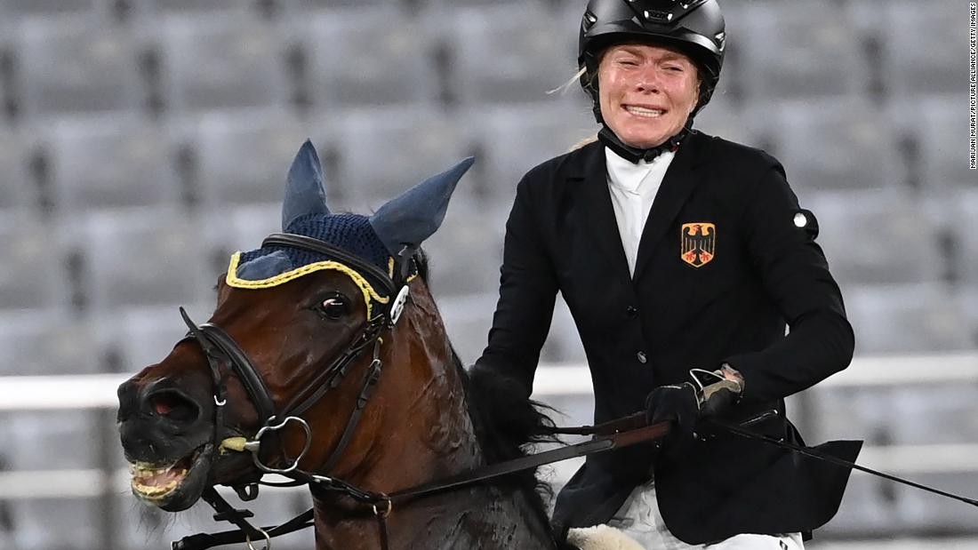 Germany&#39;s Annika Schleu was leading the modern pentathlon after two events. But in the show jumping event on August 6, her horse, Saint Boy, refused to cooperate with her wishes. The horse just wouldn&#39;t jump, and &lt;a href=&quot;https://www.cnn.com/world/live-news/tokyo-2020-olympics-08-06-21-spt/h_e2ea37082eedb53e79deba154d931c9b&quot; target=&quot;_blank&quot;&gt;Schleu broke into tears&lt;/a&gt; as her medal hopes faded away. In the modern pentathlon, horses are assigned to athletes via a draw.