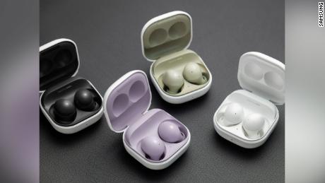 Samsung&#39;s GalaxyBuds 2 come with active noise cancellation technology, three 3. tips for different sizes and is available in graphite, white, olive and lavender.