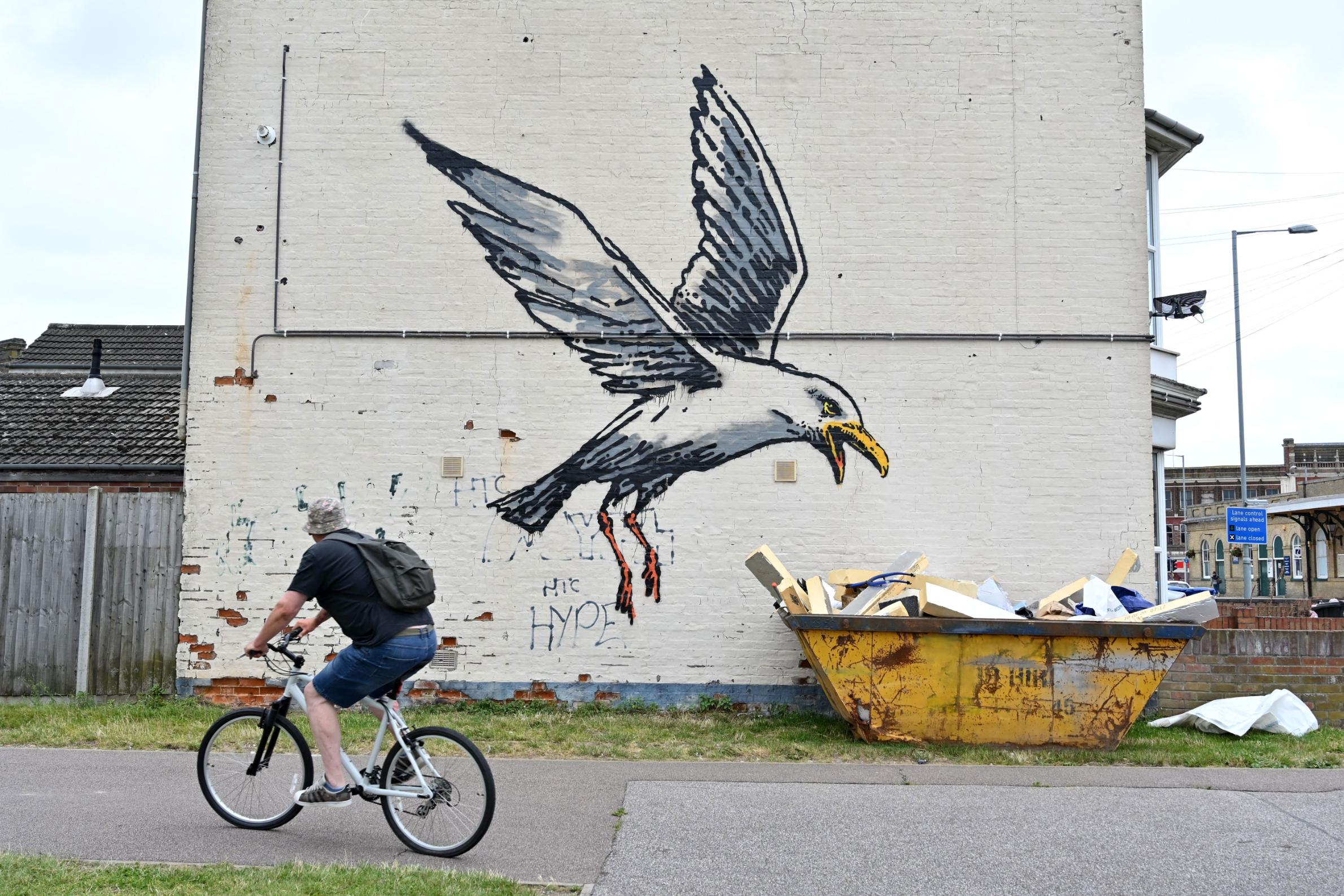 Banksy strikes again! Artist confirms he is behind 'spraycation' artworks in British coastal towns - CNN Style