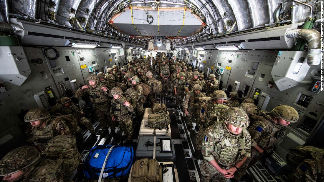 British forces arrive in Kabul on August 15 to assist British nationals in evacuating the city.