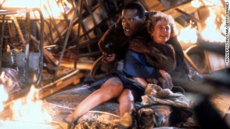 Tony Todd holds onto Virginia Madsen in a scene from original &quot;Candyman&quot; film in 1992. 