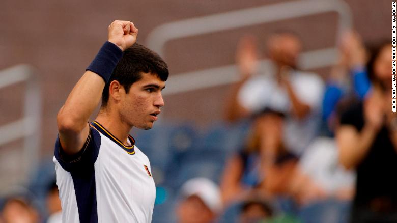 Teenager Carlos Alcaraz becomes youngest player in Open era to reach men's US Open quarterfinals