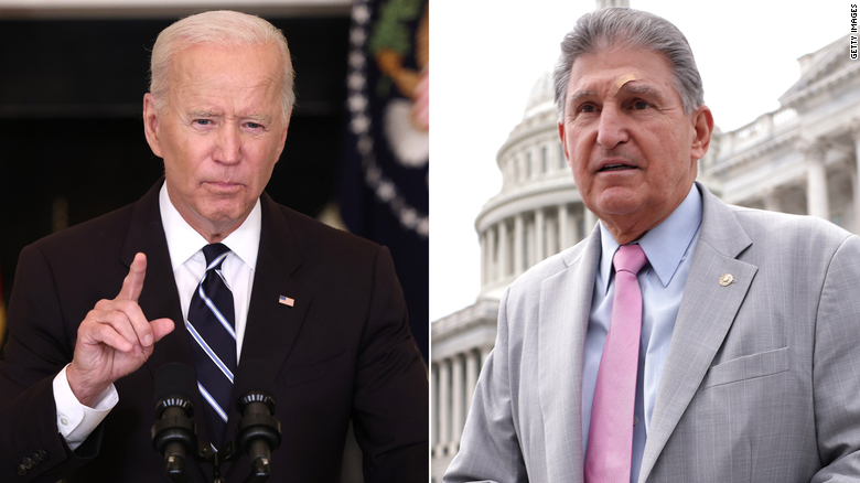 Biden and Manchin spoke last week as President tries to secure senator's vote on 'Build Back Better' bill