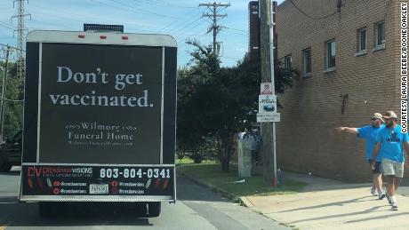 An advertising agency hired a mobile truck to drive around Charlotte with a hidden message, prompting the public to do the opposite of the message it displayed.