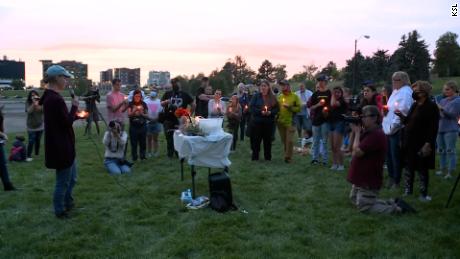 A vigil was held for Gabby Petito in Salt Lake City on Wednesday night.