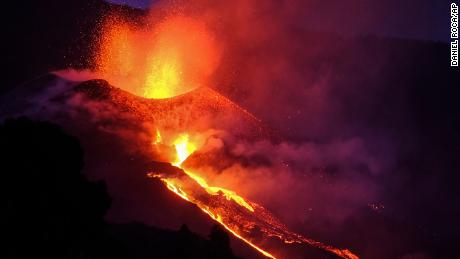 Canary Islands volcano increasingly aggressive as Spain&#39;s leader announces emergency funds