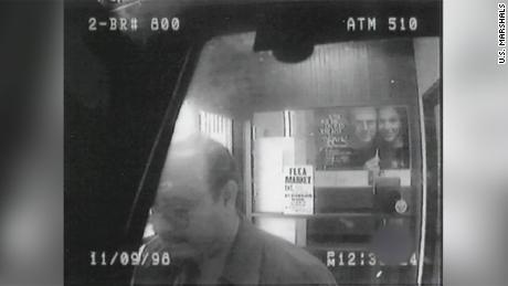 The last confirmed sighting of Ruffo was in 1998 at an ATM in New York, according to the US Marshals Service. This is the last known image of him.