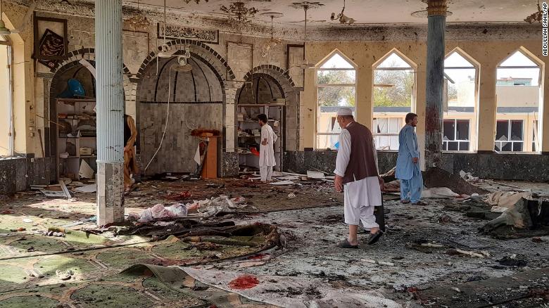 Explosion at mosque in Afghanistan kills at least 20 and wounds dozens