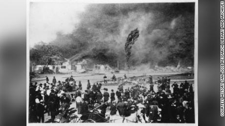 1887 میں آتشزدگی کی آگ سان جوس کے چائنا ٹاؤن کو تباہ کر دیتی ہے۔