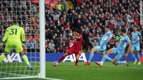 Salah restored Liverpool's lead over Manchester City.