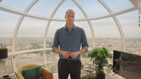 Prince William has recorded a short film for the Earthshot Prize awards ceremony.