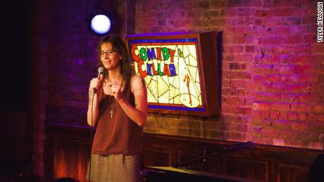 Jaye McBride&#39;s a regular at the Comedy Cellar, where she shares self-deprecating stories about being trans.