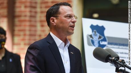 Pennsylvania Attorney General Josh Shapiro speaks during a press conference at the Council on Chemical Abuse (COCA) RISE Center in Reading, PA Tuesday morning April 13, 2021.