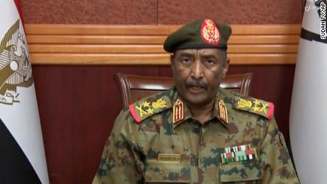 Sudanese General Abdel Fattah Burhan said that the military had dissolved its power-sharing government on Monday in a televised address.