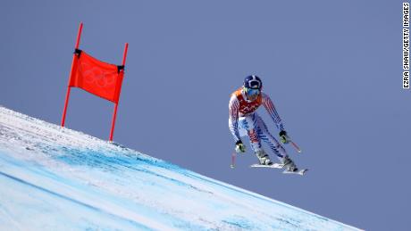 Vonn competes during the Ladies&#39; Alpine Combined at the PyeongChang 2018 Winter Olympic Games.