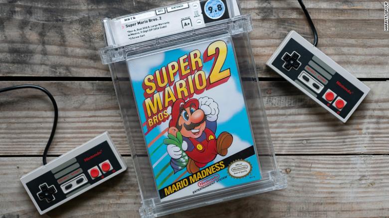 Super Mario Bros. 2 video game sells for $  88,550