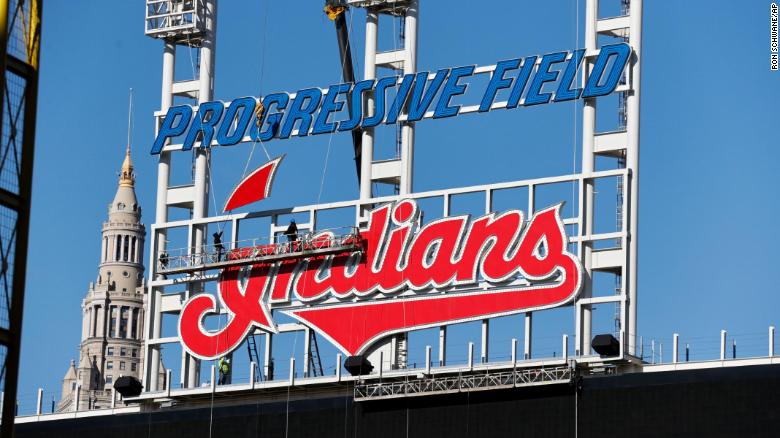 The Cleveland 'Indians' sign is coming down, signaling the end of the controversial name