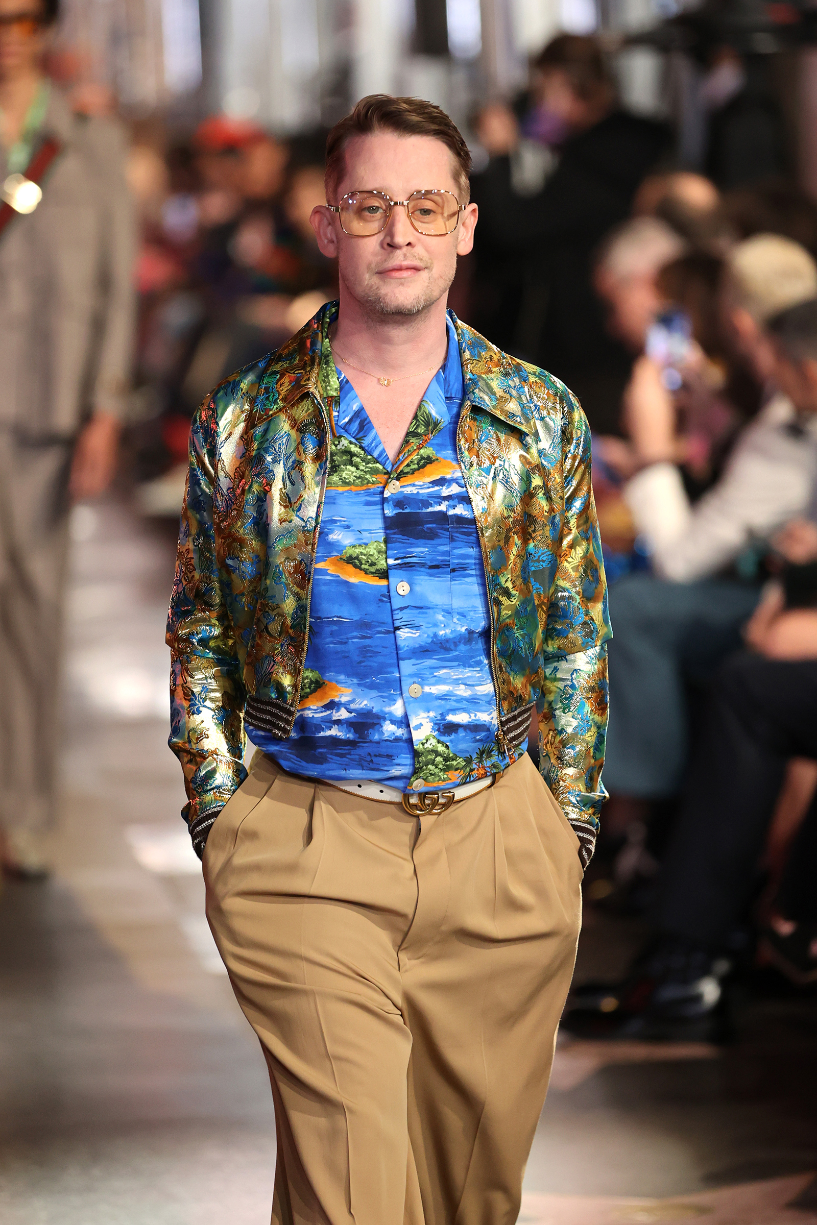 vergeven de jouwe Doe een poging Macaulay Culkin and Jared Leto join celebrity models at Gucci Love Parade  show - CNN Style