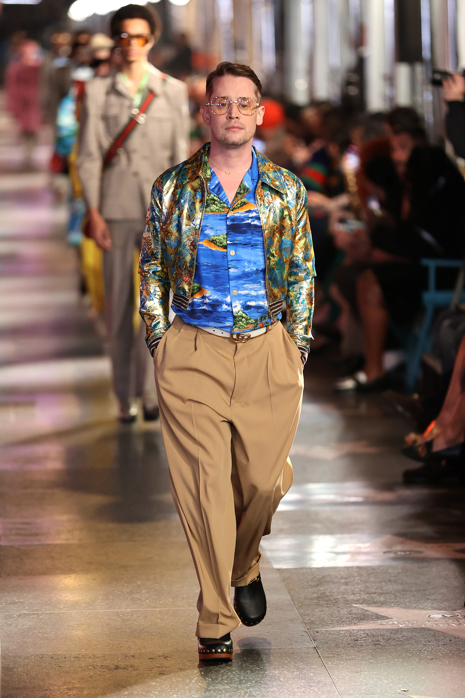 Macaulay Culkin and Jared join celebrity models at Gucci Love Parade show - CNN Style