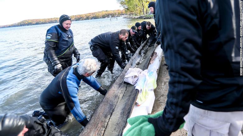 Scuba divers thought it was just a log in a lake. Turns out they discovered a 1,200-year-old canoe