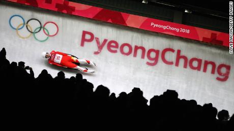 Sochowicz slides during the Men&#39;s Singles Luge at the PyeongChang 2018 Winter Olympic Games.