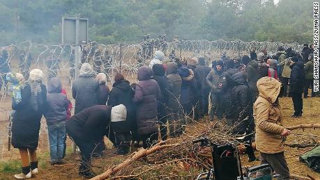 The stand-off at the Poland-Belarus border continues, as concerns of potential violence intensify.