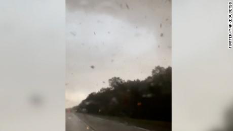 &#39;ay Dios mío&#39;: Video shows storm chaser inside the big storm that impacted New York City over the weekend.